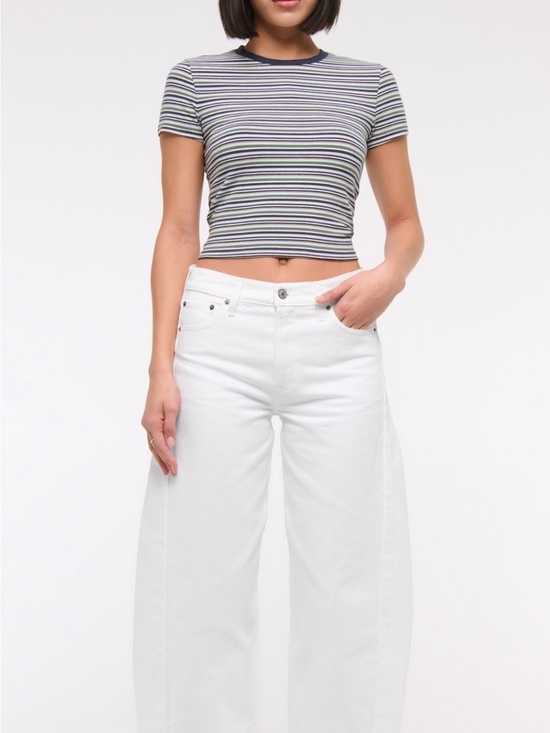 Abercrombie & Fitch Denim - Abercrombie & Fitch White Barrel Jeans